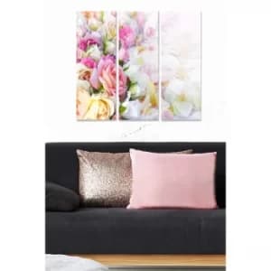 MDF38910 Multicolor Decorative MDF Painting (3 Pieces)