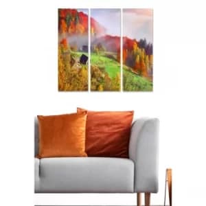 MDF8163459 Multicolor Decorative MDF Painting (3 Pieces)