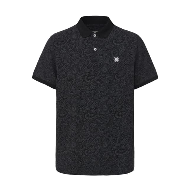 Pretty Green AOP Polo Mens Black male Small