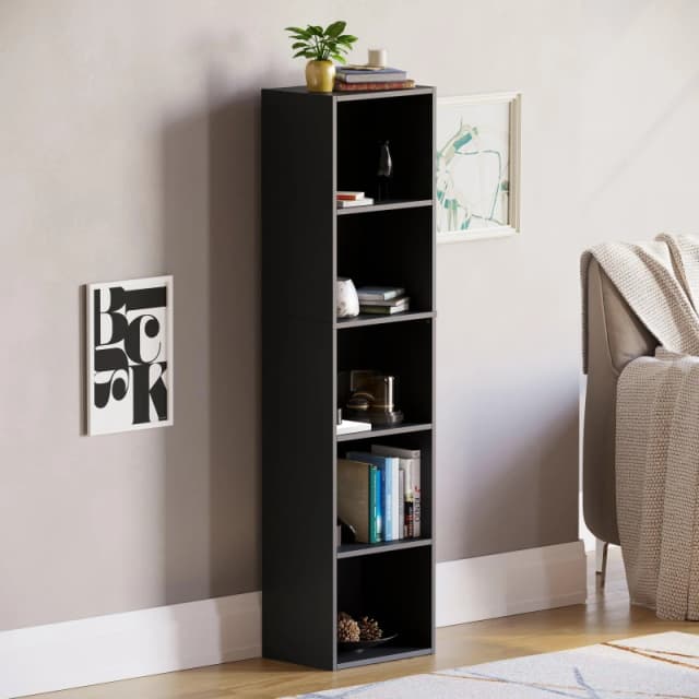 Lassic Vida Designs Oxford 5 Tier Cube Bookcase Black unisex 5 Tier