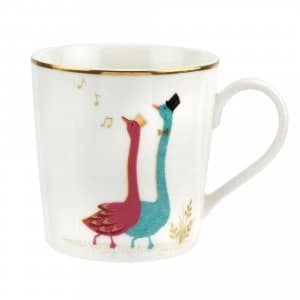 Sara Miller for Portmeirion Piccadilly Gliding Geese Mug
