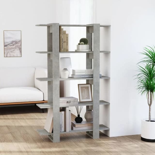 VIDAXL Book Cabinet/Room Divider Concrete Grey 100x30x160cm vidaXL 8720286842546