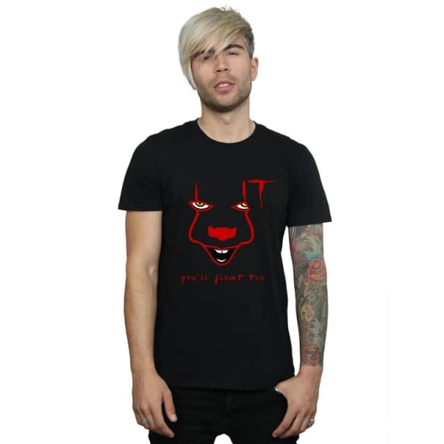 IT IT Men Pennywise Float T-Shirt in Black Size: Small Black S Male 5057736377413