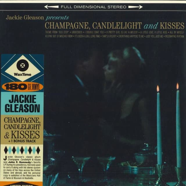 RecordCityJP LP Record JACKIE GLEASON - CHAMPAGNE, CANDLELIGHT & KISSES 772279 WaxTime 2020 Europe Jazz