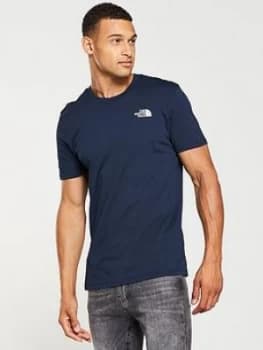 The North Face Short Sleeve Simple Dome T Shirt Navy Size S Men