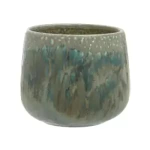 14cm Green Glaze Planter
