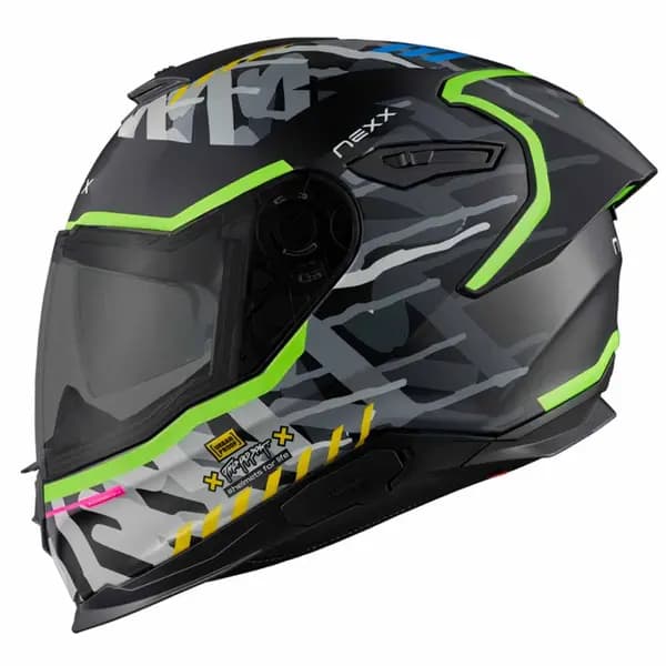 Nexx Y.100R Urbangram Black Matt Full Face Helmet Size 2XL