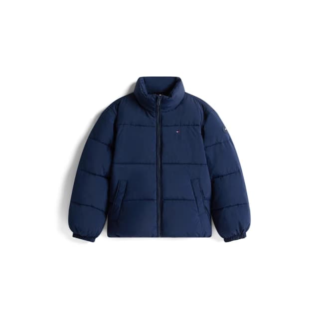 Tommy Hilfiger Unisex Kids Flag Short Puffer Jacket Night Navy C1G unisex 8Y