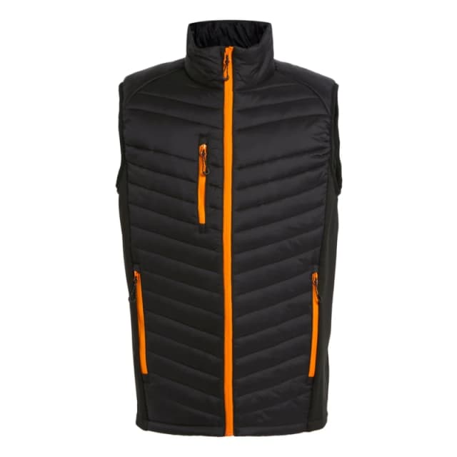 Regatta Professional Mens Quilted Hybrid Gilet in Orange Size: Small Orange Male S