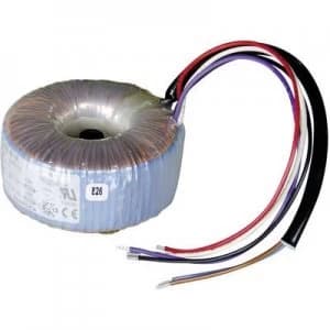 Toroidal core transformer 1 x 230 V 2 x 12 V AC 50 VA 2.08 A