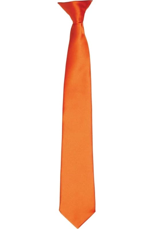 Premier Premier Satin Tie in Terracotta Terracotta One Size Unisex 5063470360772