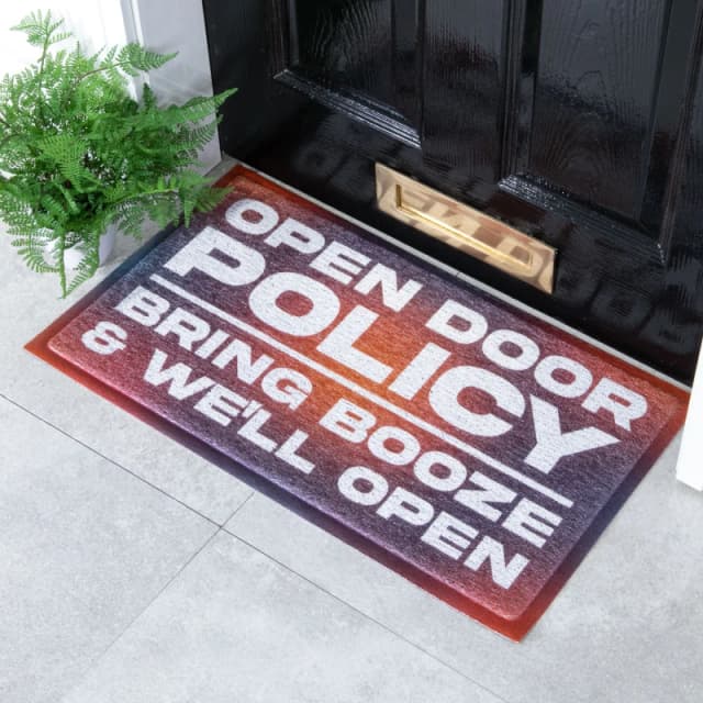 Native Natural Open Door Policy Doormat (70 X 40Cm)