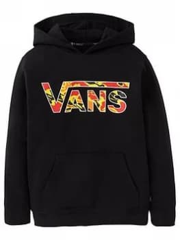 Vans Boys Classic Pullover Flame Camo Hoodie - Black, Camo, Size M=10-12 Years