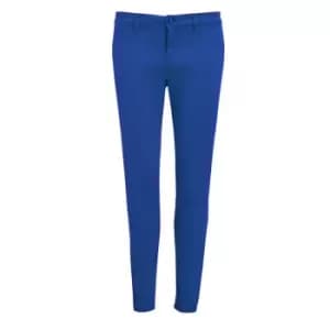 SOLS Womens/Ladies Jules Chino Trousers (6) (Ultramarine)