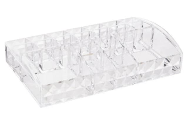 Premier Housewares Beauty 20 Compartment Cosmetics Organiser Clear unisex
