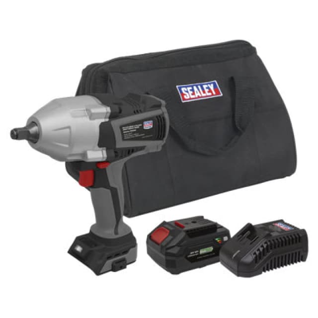 Sealey CP20VXIW SV20 20v Cordless 1/2" Drive Impact Wrench CP20VXIWKIT Batteries: 1 x 4ah Li-ion