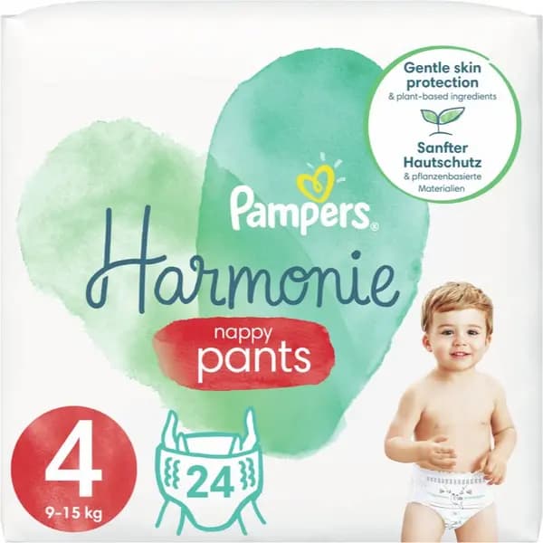 Pampers Harmonie Nappy Pants Size 4 24 Nappies