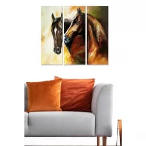 MDF758649052 Multicolor Decorative MDF Painting (3 Pieces)
