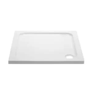 800mm Stone Resin Square Shower Tray- Pearl