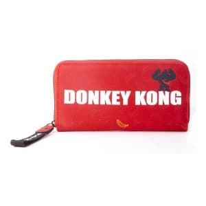 Nintendo - Donkey Kong Logo Zip Around Wallet Purse (Red)