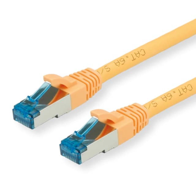 VALUE 0.5m S/FTP Cat.6a networking cable Yellow Cat6a S/FTP (S-STP)