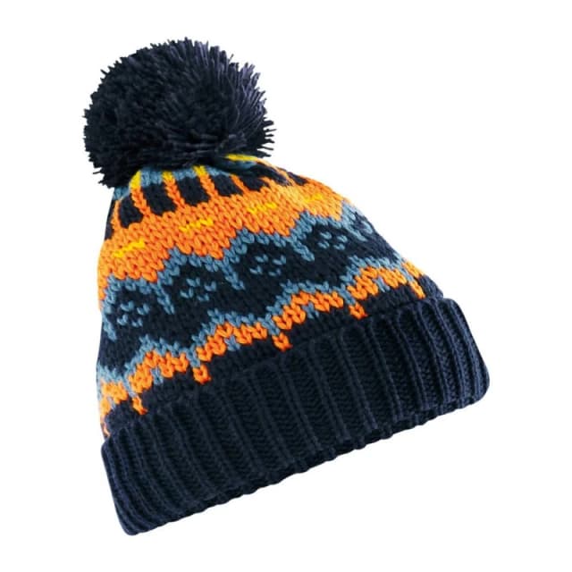 Beechfield Mens Retro Skiing Beanie in Blue Blue Male One Size