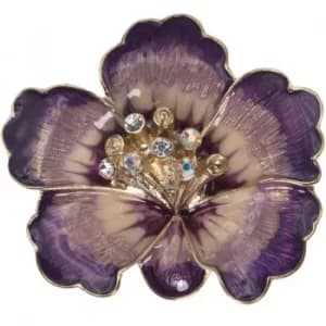 Ladies Anne Klein Gold Plated Flower Brooch