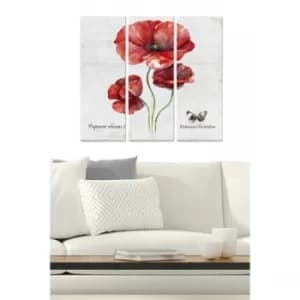 MDF96970052 Multicolor Decorative MDF Painting (3 Pieces)