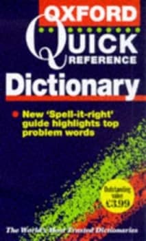 The Oxford Quick Reference Dictionary by Della Thompson Book