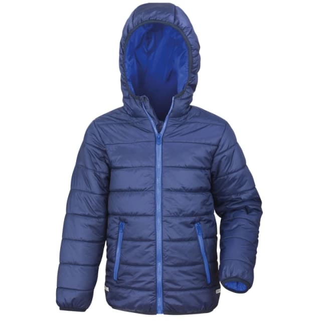 Result Core Padded Jacket in Dark Navy Size: 3-4 Years Dark Navy Unisex 3-4 Years