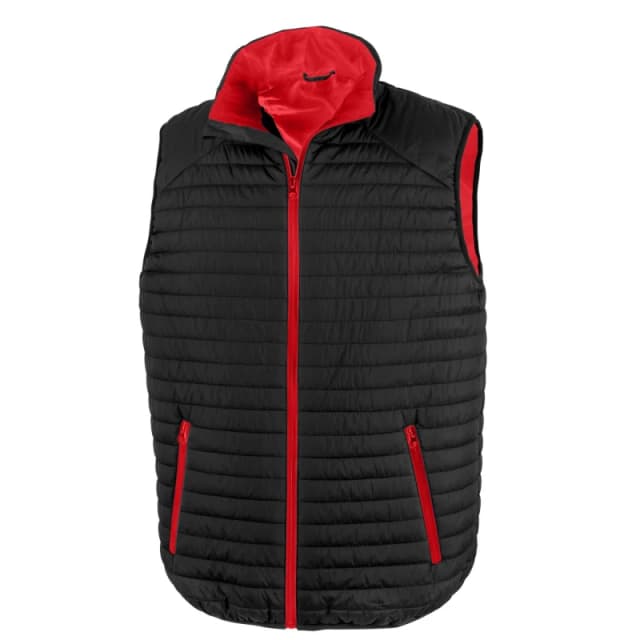 Result Result Men Thermoquilt Gilet in Jet Black Size: X-Small Jet Black XS Male 5063470477531