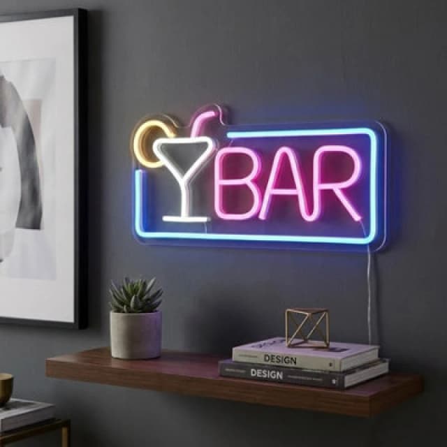 Garden Greatness Home Bar Sign Neon Wall Light Decor