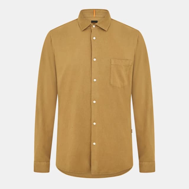 Boss Mens Mysoft Slim Fit T-Shirt Open Beige male S