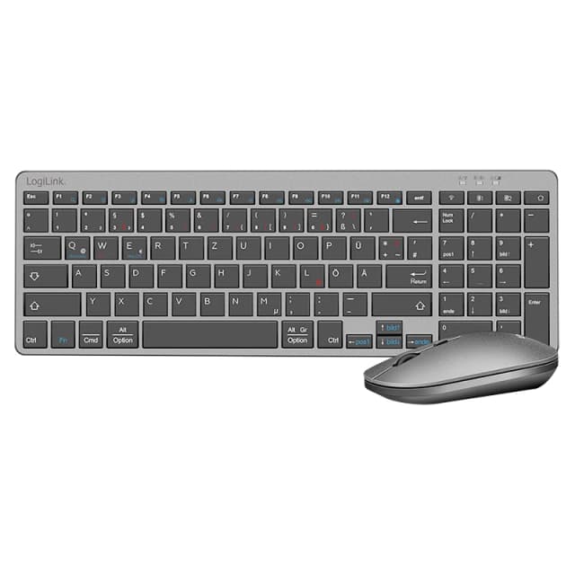LogiLink ID0215 keyboard Mouse included Home/Office Bluetooth QWERTZ G