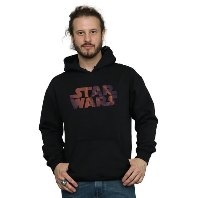 Star Wars Star Wars Men Chewbacca Logo Hoodie in Black Size: Small Black S Male 5059308910370