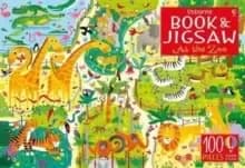 Usborne Book and Jigsaw At the Zoo