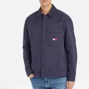 Tommy Jeans Essential Oxford-Cotton Overshirt - M