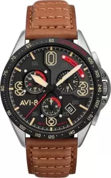 AVI-8 Watch P-51 Mustang Blakeslee Chronograph Bronze Oak