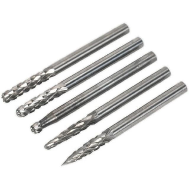 Loops 5 PACK - 3mm Micro Carbide Burr Bits Set - VARIOUS HeadS - Rotary Metal Cutter Multi