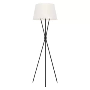 Penny 1 Light Floor Lamp, Aged Iron, E27