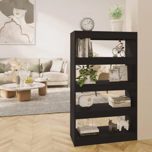 VIDAXL Vidaxl - Book Cabinet/Room Divider Black 80x30x135cm Engineered Wood 8720286843529