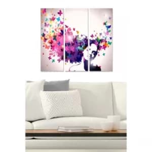 MDF9435306 Multicolor Decorative MDF Painting (3 Pieces)