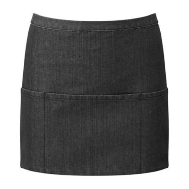 Premier Premier Colours 3 Pocket Apron in True Black True Black One Size Unisex 5063238665422