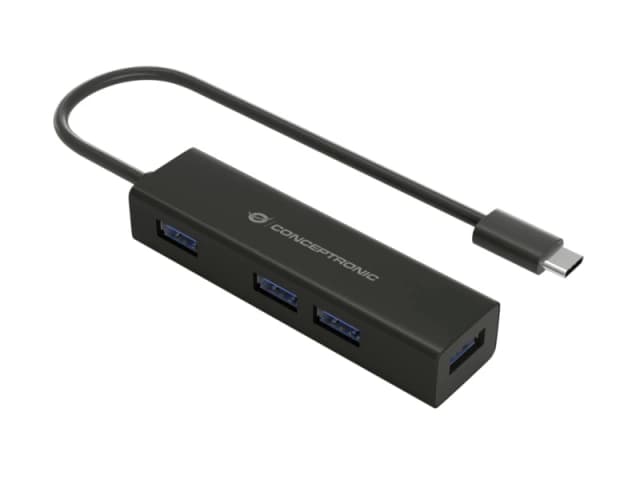 Conceptronic HUBBIES USB-C to 4-Port USB 3.0 Hub