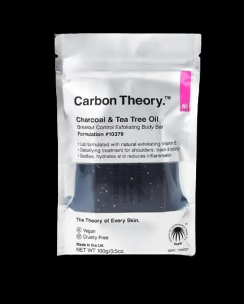 Carbon Theory Charcoal & Tea Tree Oil Breakout Control Exfoliating Body Bar 100 g