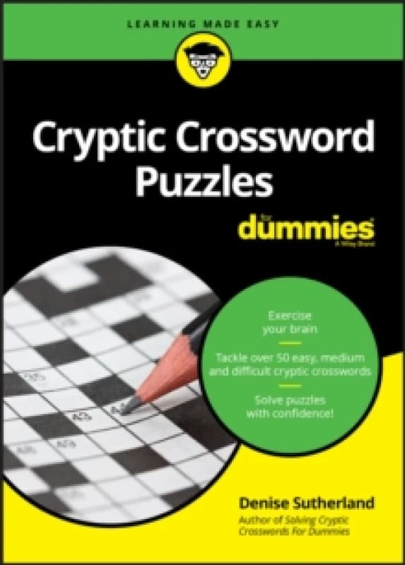 Cryptic Crossword Puzzles For Dummies. Paperback. By Denise Sutherland Books