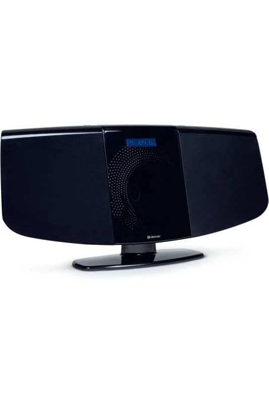 Denver Bluetooth DAB+ CD Player HiFi w/ Motorised CD Door Stereo Speakers, Wall Mountable, Mains Powered, LED Display, Remote Control, FM, USB, AUX