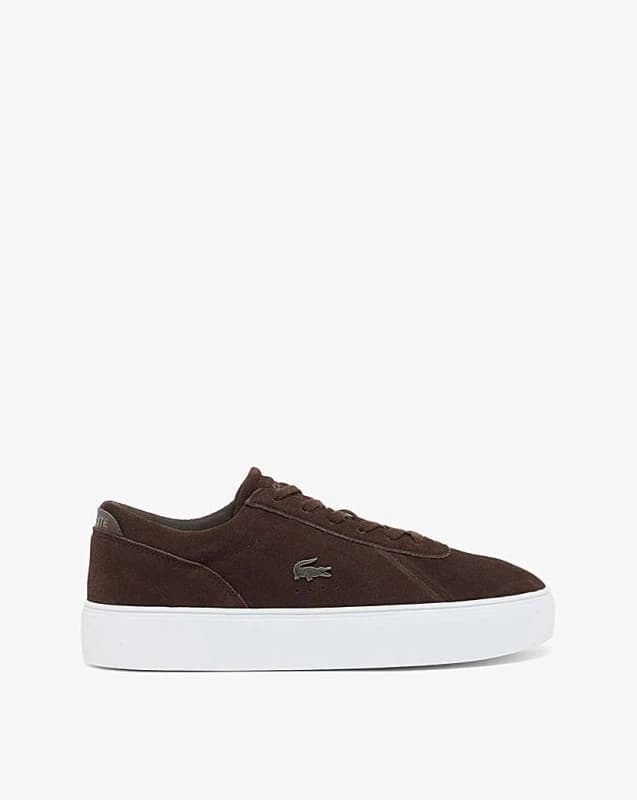 Lacoste Lacoste Court Set Suede Trainer Dark Brown - Lacoste - Size: 7 Dark Brown Male 7 LA30501