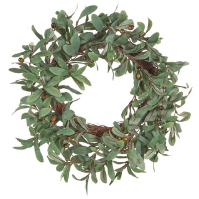 Beliani Decorative Wreath Danrun 65cm Green