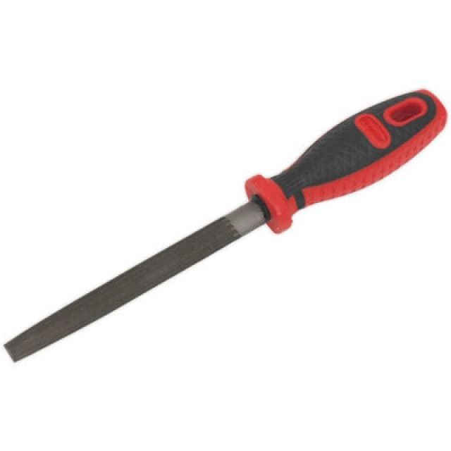 Loops 150mm Half Round Engineers File - Double Cut - Coarse - Comfort Grip Handle Multi